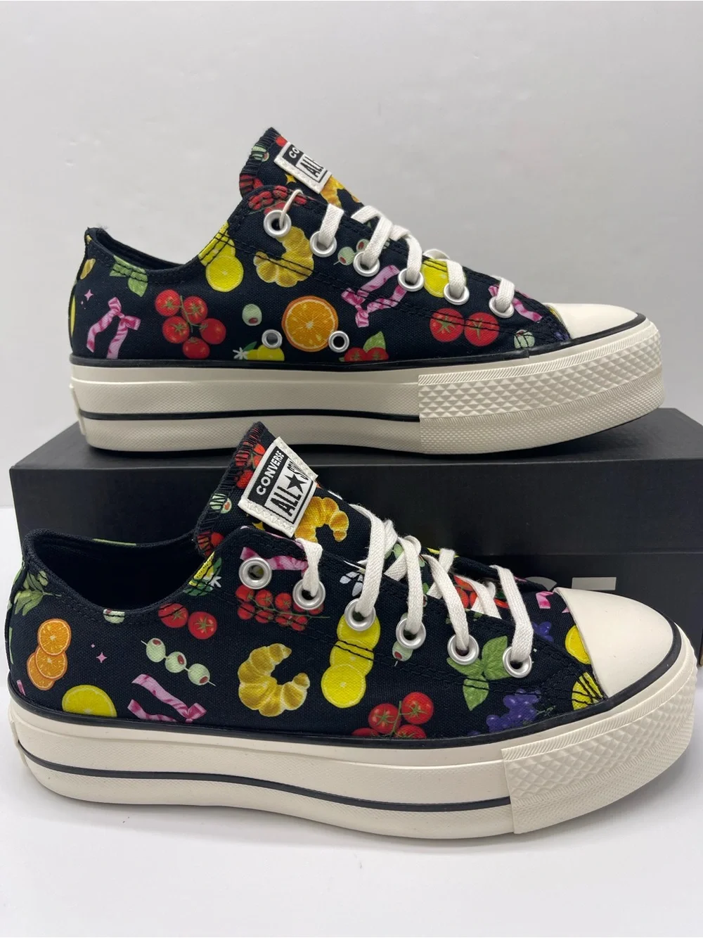 Converse A16112C CTAS LIFT OX BLACK/EGRET/BLACK Platform Sneakers - Picture 1 of 16